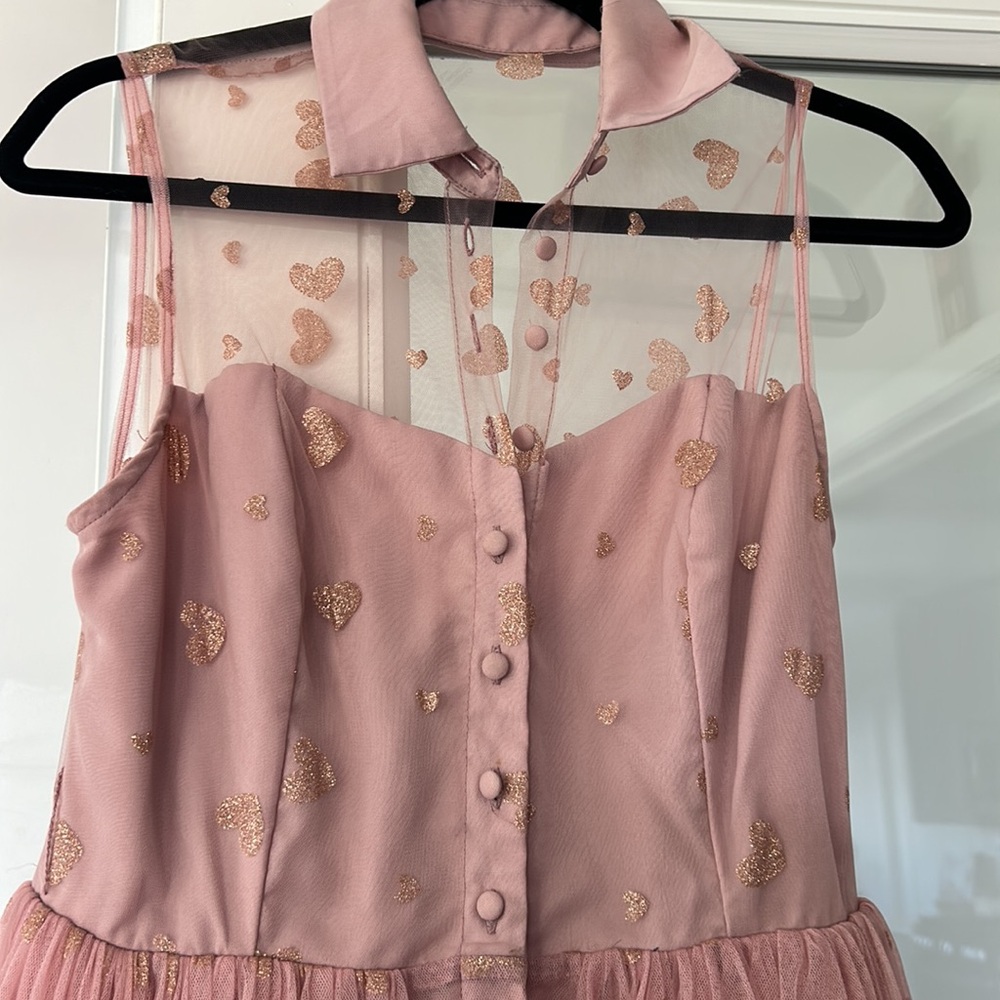 Unique Vintage Tulle Heart Dress